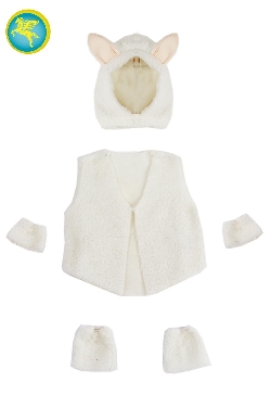 SET PECORA + GILET + POLSINI + SCALDAMUSCOLI